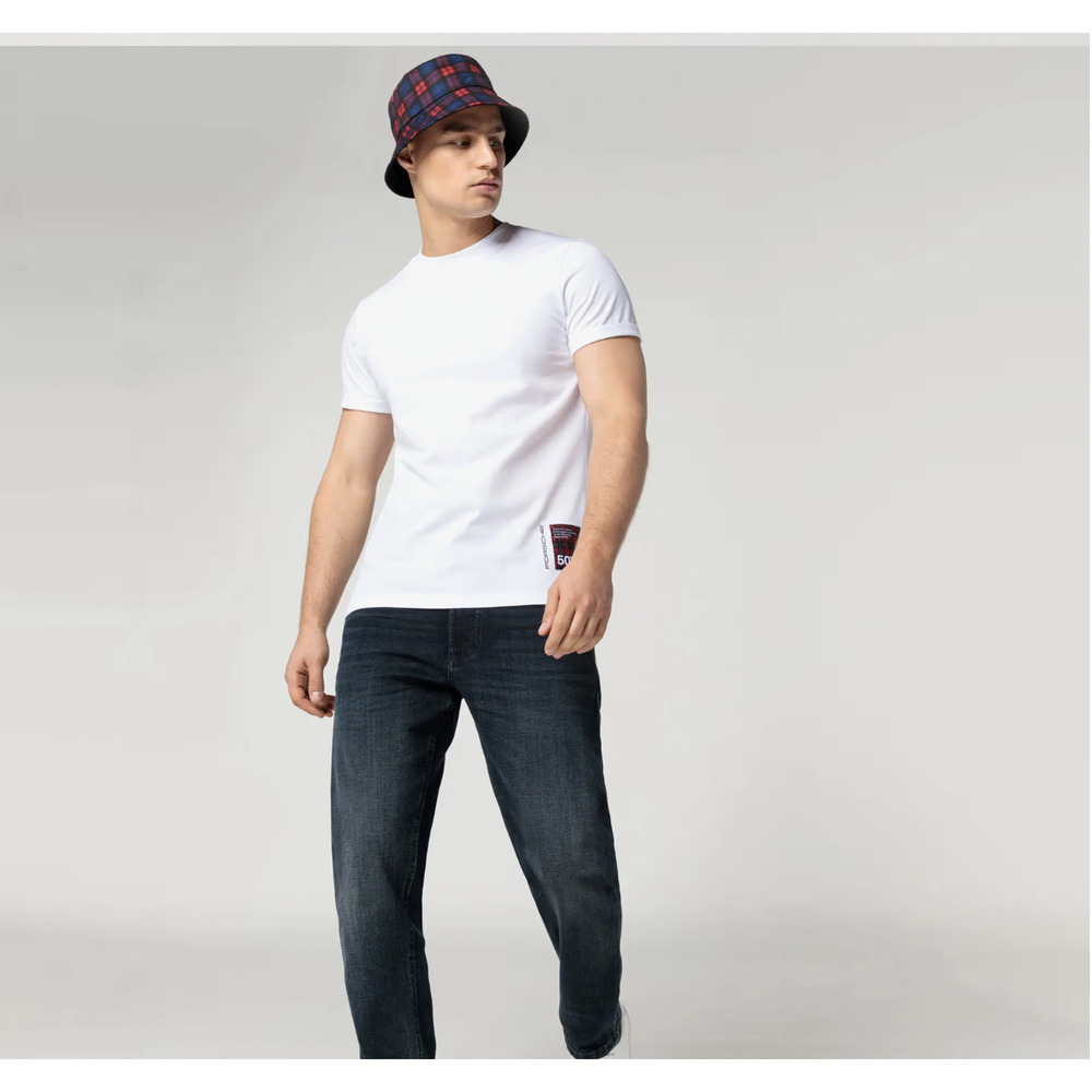 Porsche T-Shirt Men XS White 50Y 911 Turbo No 1 Anniversary Car Racing Unisex‎
